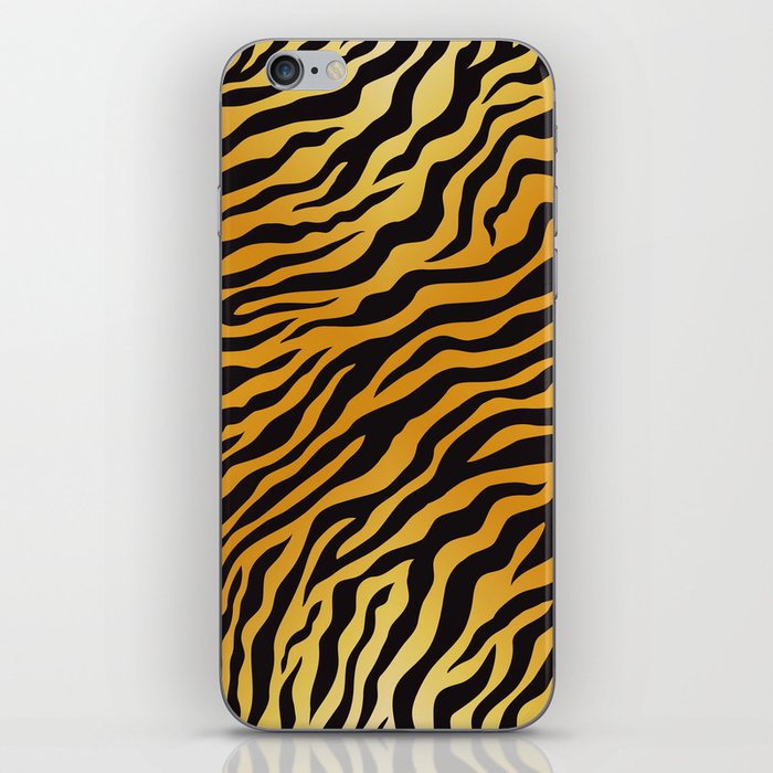 Seamless Pattern Animal Fur Fabric - Tiger iPhone Skin