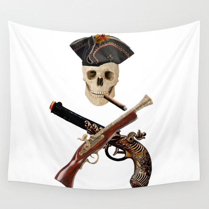 pirate icon and death Wall Tapestry