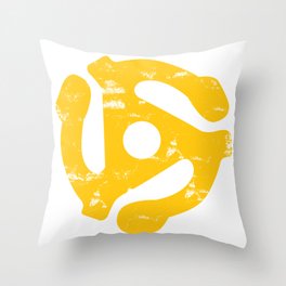 45 RPM record adapter Throw Pillow