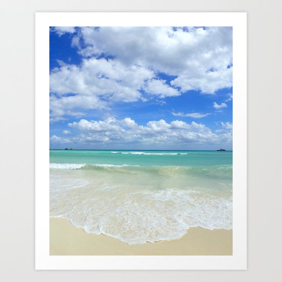 Playa Del Carmen Beach Art Print