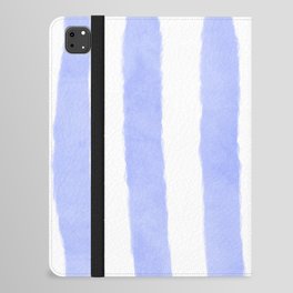 Watercolor Vertical Lines With White 31 iPad Folio Case