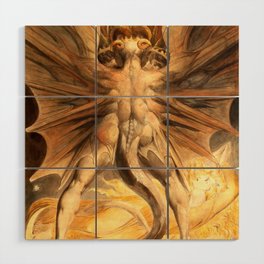 William Blake "The Great Red Dragon and the Woman Clothed in Sun" Wood Wall Art