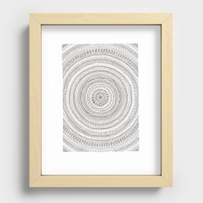 lines lines lines.. Recessed Framed Print