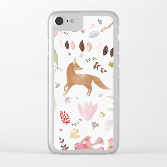 little foxes Clear iPhone Case