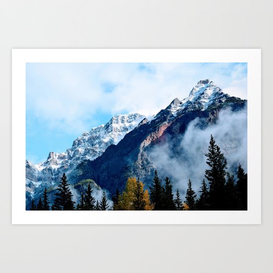 Misty Mountains Art Print
