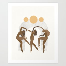 sun dance Art Print