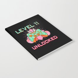 11 Year Old Level Unlock Gamer Game Easter Sunday Notebook