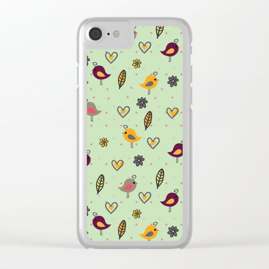 Cute Pattern #2 Clear iPhone Case