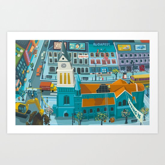 Budapest spring '15 II. Art Print