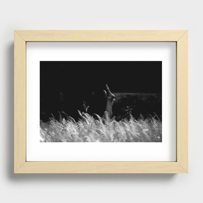 reaching out Recessed Framed Print