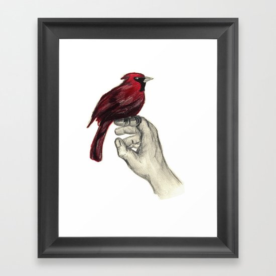 Cardinal Focus Framed Art Print