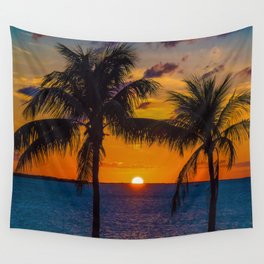 Key Largo Sunset Wall Tapestry | Love, Sunset, Sun, Tropical, Nature, Landscape, Seashore, Color, Other, Hdr 