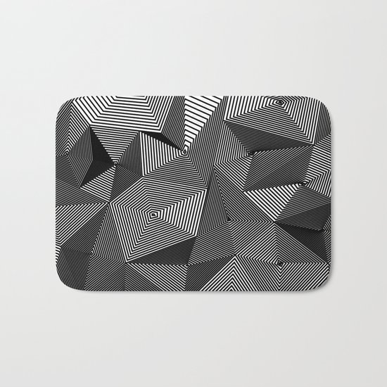 Geometric Doodle Bath Mat