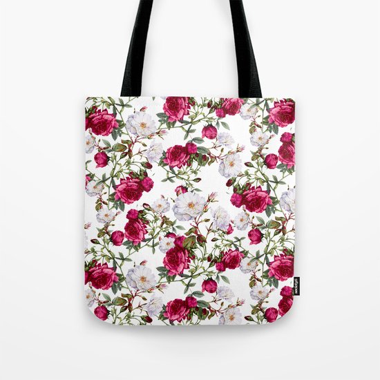 Vintage Roses Tote Bag