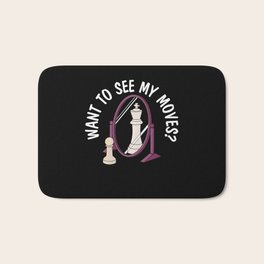 Chess Move Grandmaster Board Game Chess Player Bath Mat