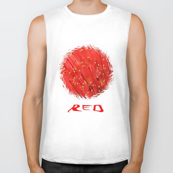 Red & Hairy Biker Tank