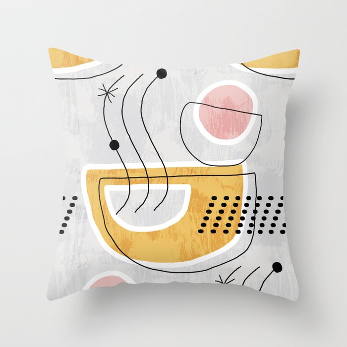 Abstract - Sweet Morning Throw Pillow