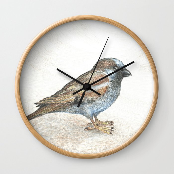 His eye is on the sparrow Wall Clock