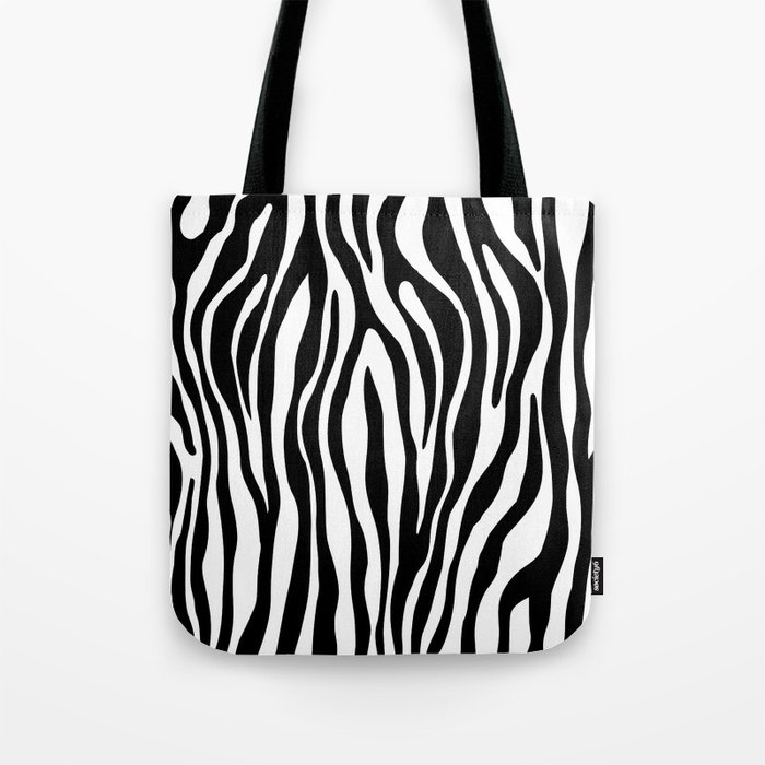 Zebra Print Tote Bag by Leatherwood Design | Society6