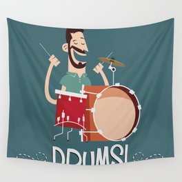 Drums! Wall Tapestry