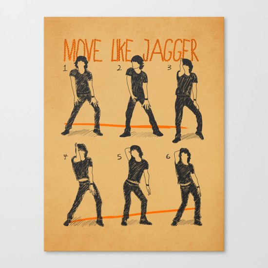 Move Like Jagger (MOVE LIKE COLLECTION) Canvas Print