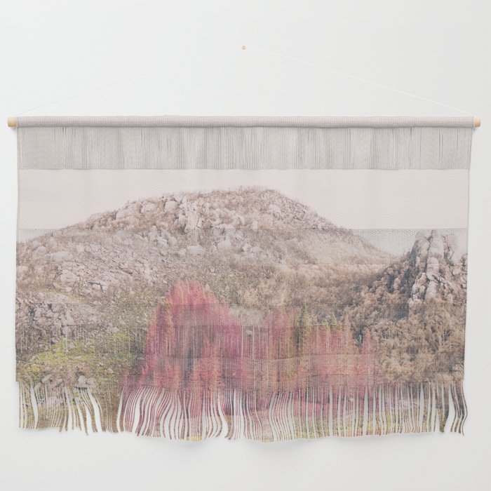 Whispers of Autumn - Pastel Landscape - Forest - Mountains Travel  photography by Ingrid Beddoes Wall Hanging