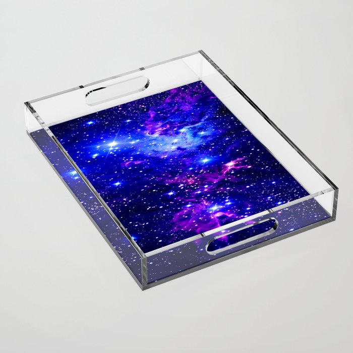 Fox Fur Nebula Galaxy blue purple Acrylic Tray