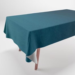 Navy blue teal hand painted watercolor paint ombre Tablecloth