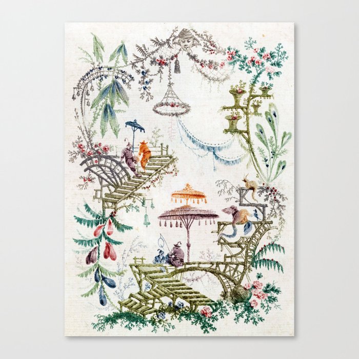 Enchanted Forest Chinoiserie Canvas Print