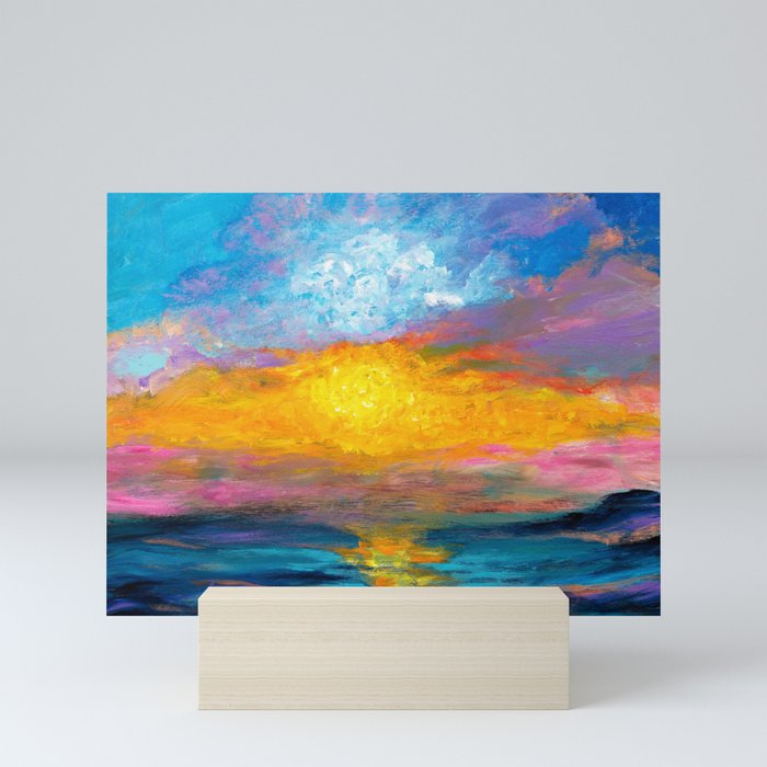 Evening Glow Mini Art Print By Artvondanielle Society6 Evening Glow Mini Art Print By Artvondanielle Society6