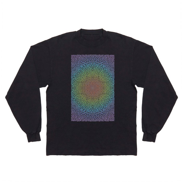 Mandala pattern #32 - colored version Long Sleeve T Shirt
