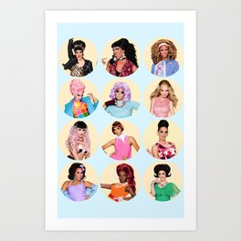 RuPaul's Drag Race s08 Art Print