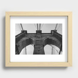 Brooklyn Bridge in New York City Recessed Framed Print