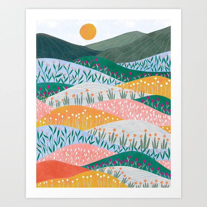 Spring Mountains Art Print