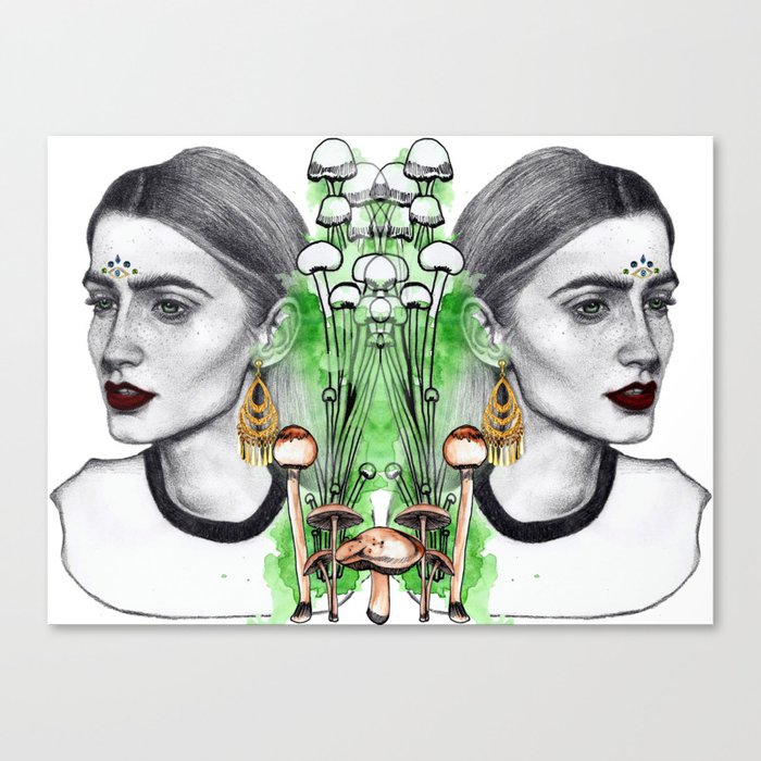 Emeralds Shatter Canvas Print
