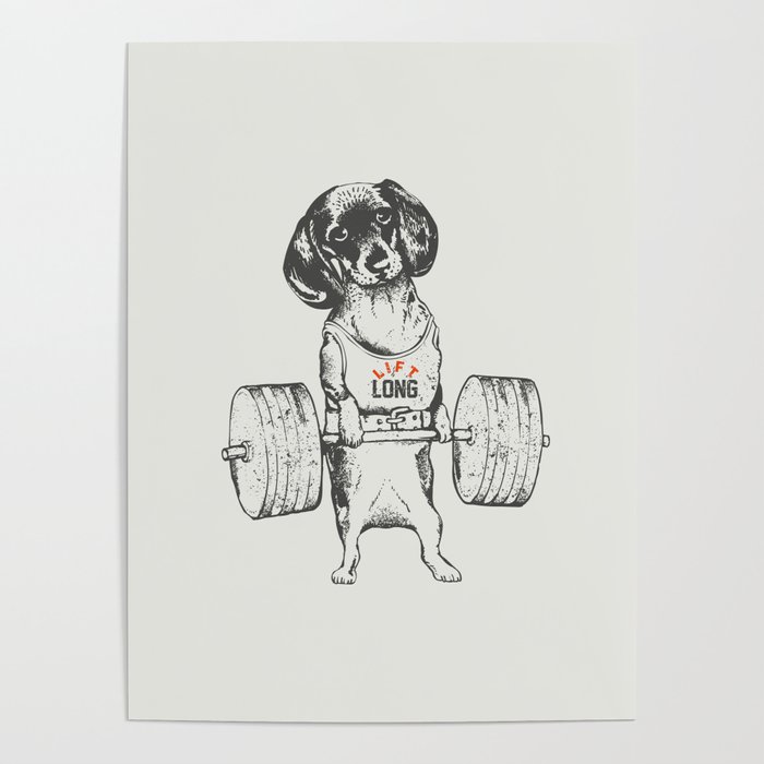 Dachshund Lift Poster