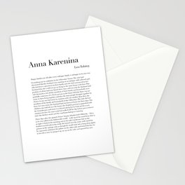 Anna Karenina by Leo Tolstoy Stationery Card