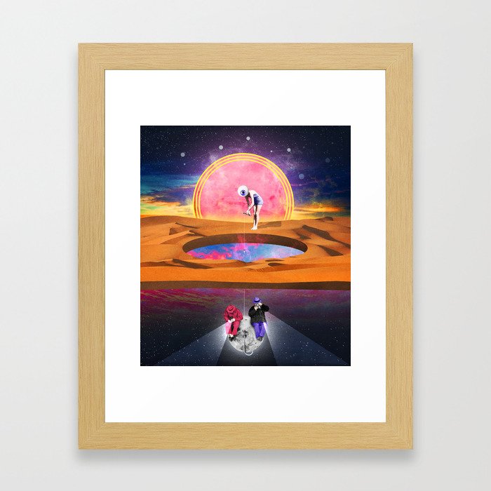 The Hole World Framed Art Print