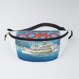 1900 ITALY Lake Como Travel Poster Fanny Pack