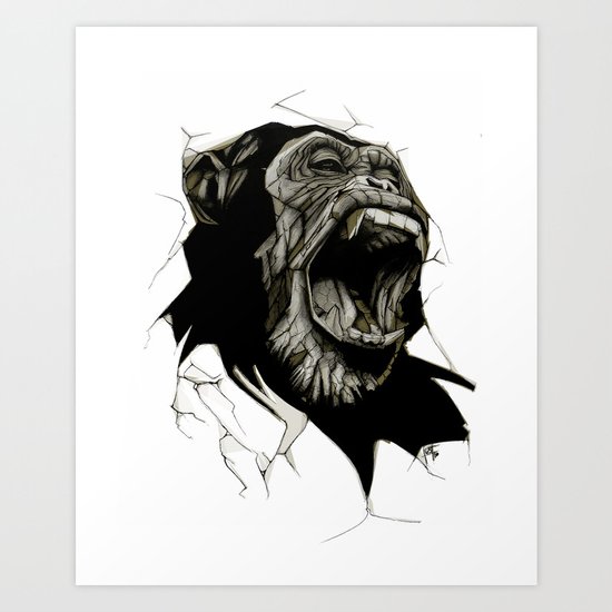 Primate Art Print