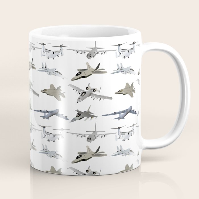 US Military Airplanes Coffee Mug by NorseTech Society6