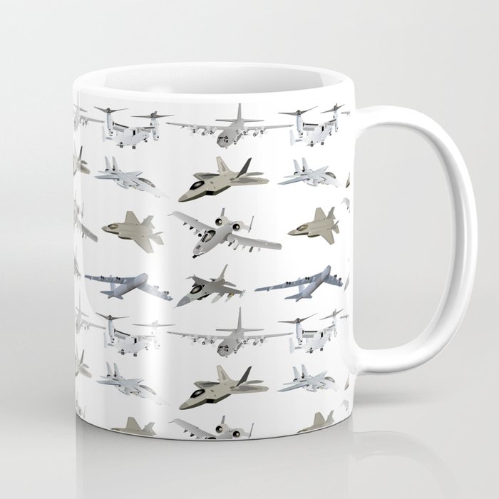 US Military Airplanes Coffee Mug