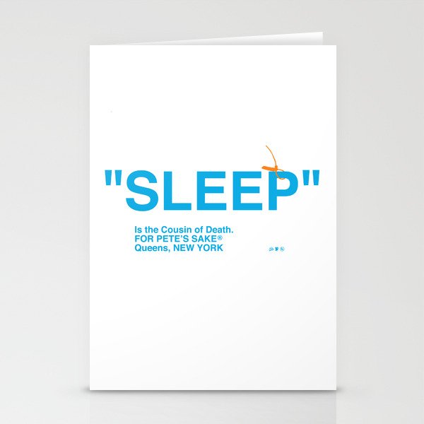 "SLEEP" Stationery Cards