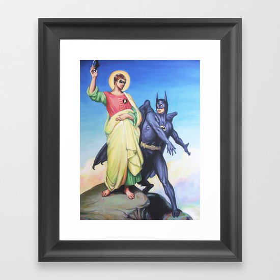 Temptation of Robin Framed Art Print
