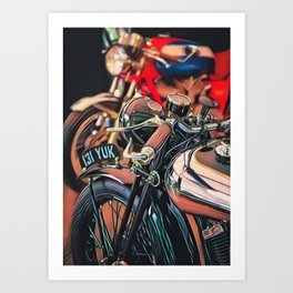 Motorcycles Art Print