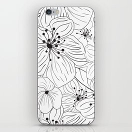 Floral llines iPhone Skin