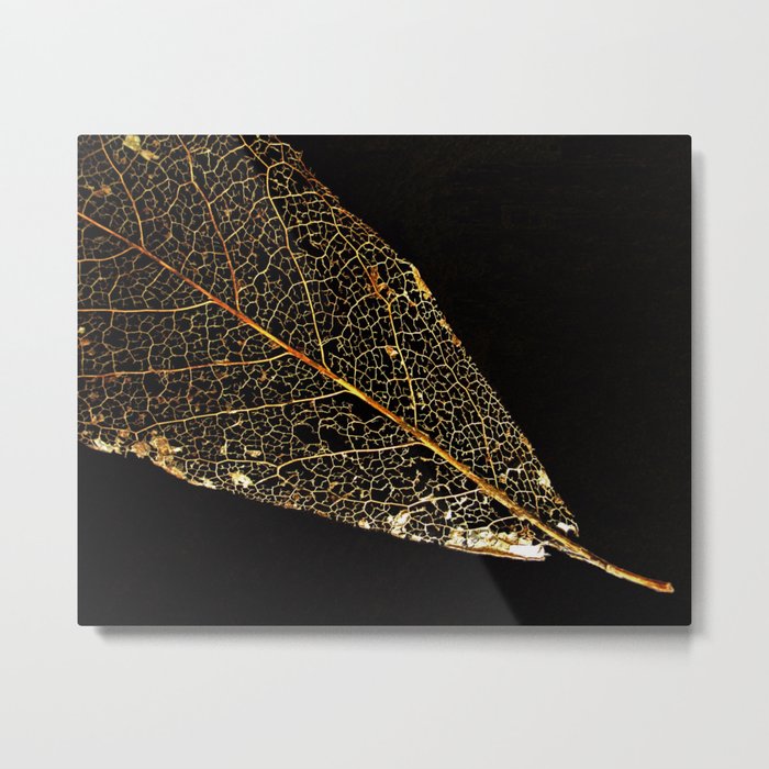 Gold Leaf Metal Print