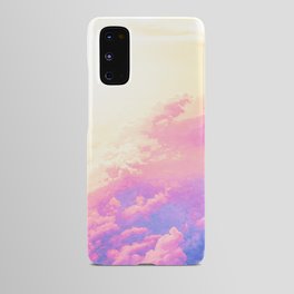cloud impressionism texture pastel pink purple yellow Android Case