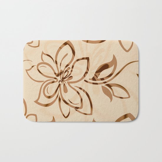 Brown Garden Bath Mat
