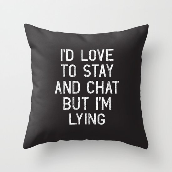 Chat Throw Pillow